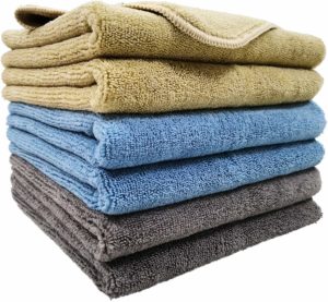 QualiKing Serviettes de séchage de voiture en microfibre gaufrée super  absorbant pour le lavage de grandes voitures, le polissage, le cirage et la  poussière (101,6 x 63,5 cm) : : Auto