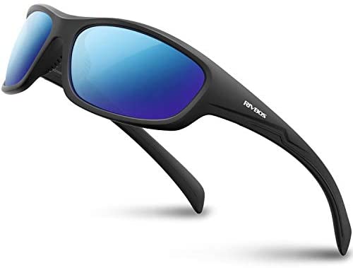 GNAUMORE Lunettes De Sport Hommes Femmes - Lunettes Soleil Polarisées UV400, Ultra Légères Pour Vélo Course Et Plein Air