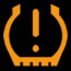 Indicateur de perte de pression des pneus Renault TWINGO Symbole du voyant d'avertissement du tableau de bord