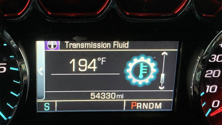 température du liquide de transmission